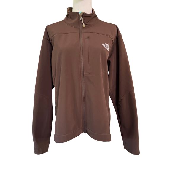 The North Face Apex Brown Softshell Fleece Lined Jacket Women’s XL - Picture 1 of 9